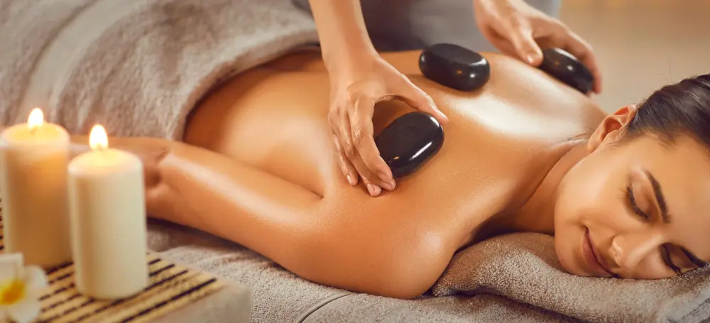 Organic Hot Coconut Oil Massage with Hot Stone